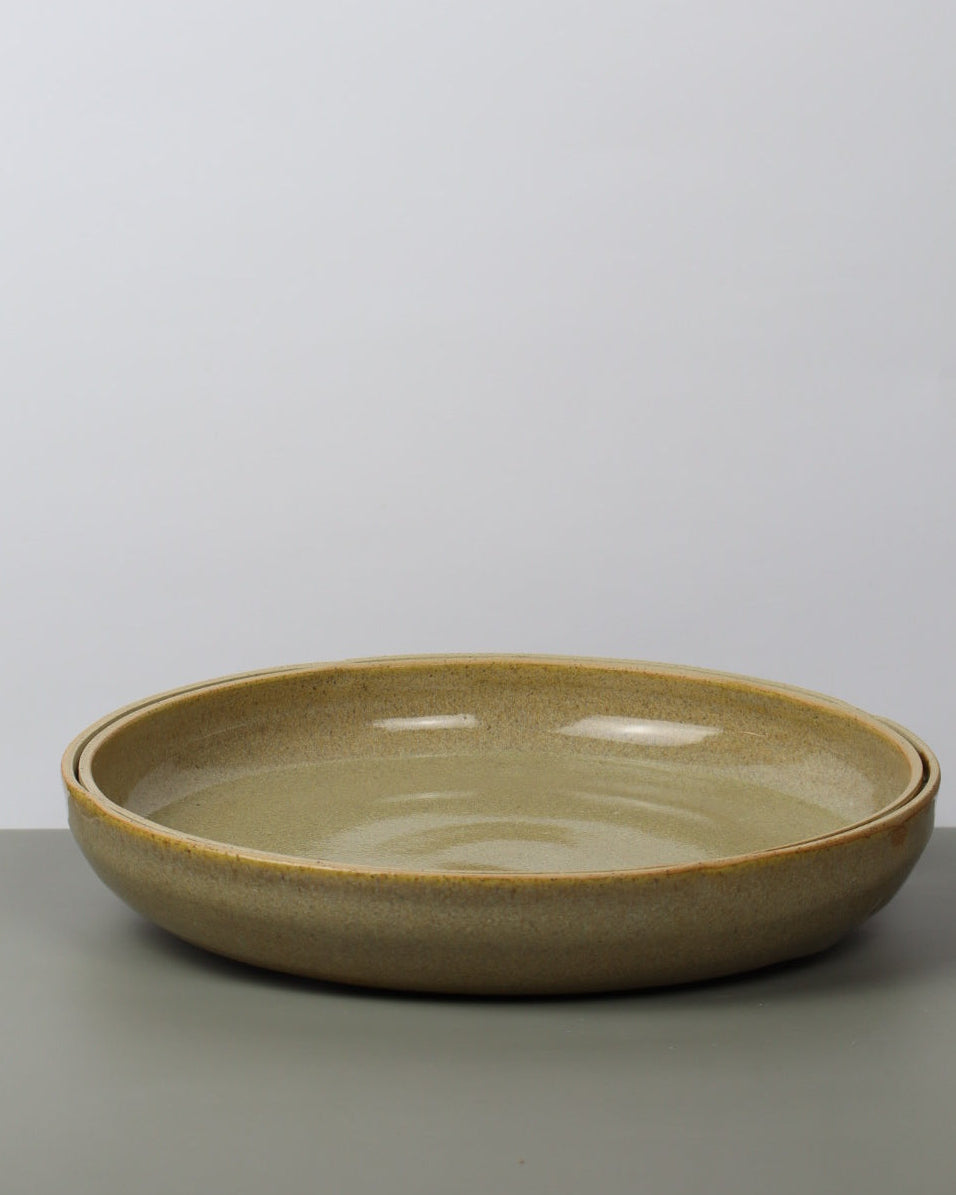 Ceramic plate on a white wall